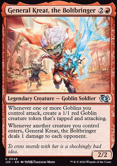 General Kreat, the Boltbringer trading card